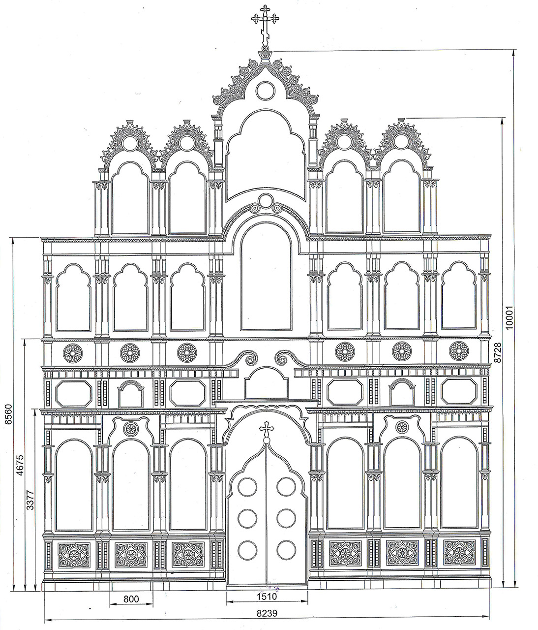 Чертежи иконостасов из дерева в церковь